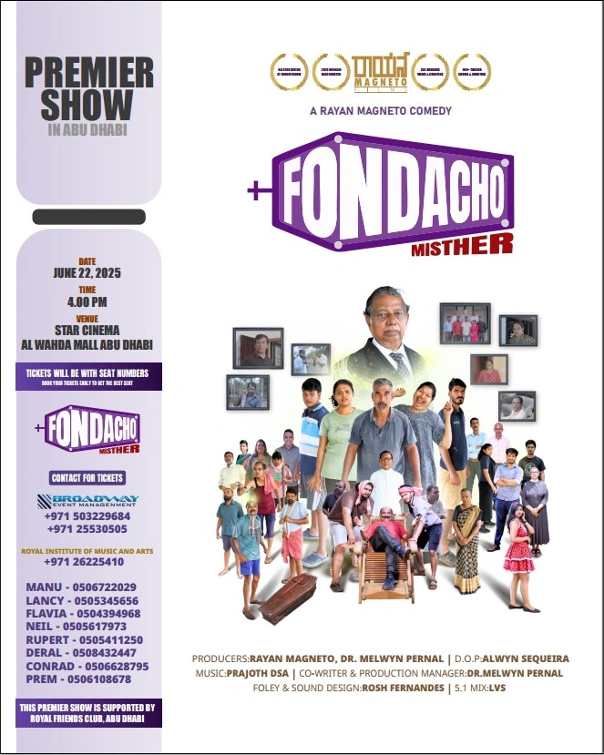 Fondancho Misther Konkani Movie ABu Dhabi tickets